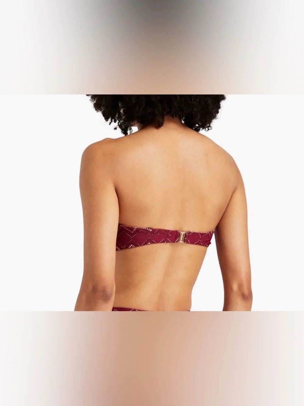 ZIMMERMANN Pointelle-knit bandeau bikini‎ top, Size  3 AB/ US 10